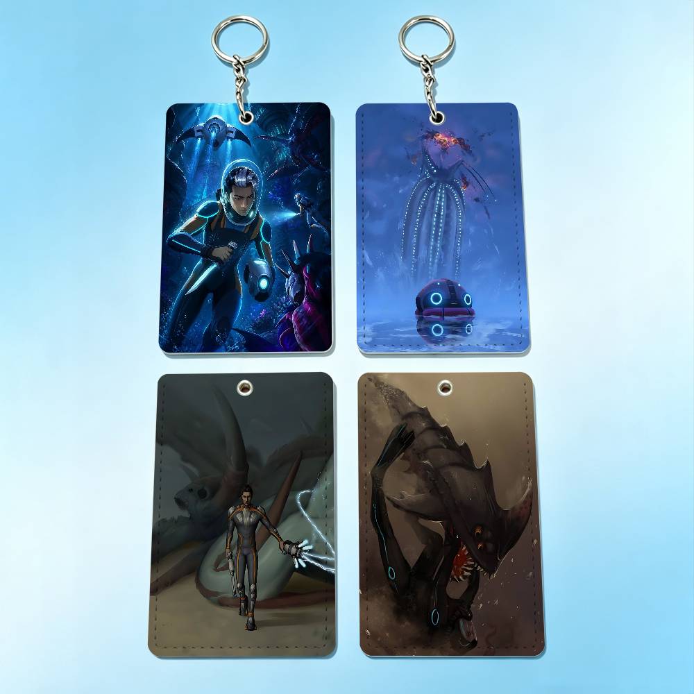 Leather Work - 핫 게임 S-Subnautica 2 배지 홀더