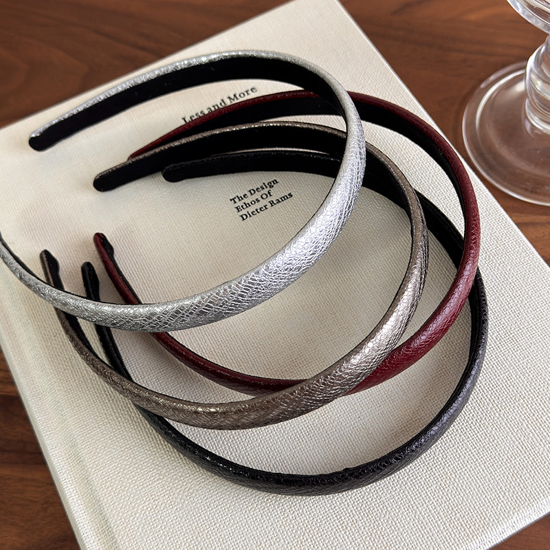 빈티지 레드 가죽 얇은 헤어밴드 다양한 스타일 레트로  - Leatherwork Pony 리뷰 및 가격