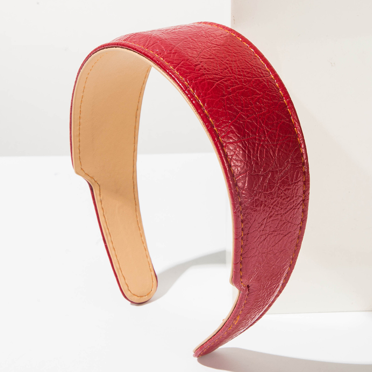 우아한 한국 스타일 가죽 헤어 후프 여성 패션 와이드  - Leatherwork Pony 리뷰 및 가격