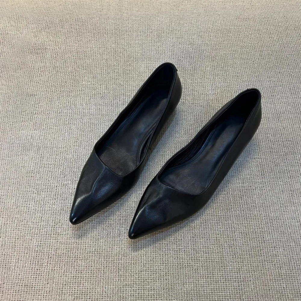 로우힐 가죽 메리 제인 여성용 슬립온 통근 신발 심플  - Leather Work 리뷰 및 가격