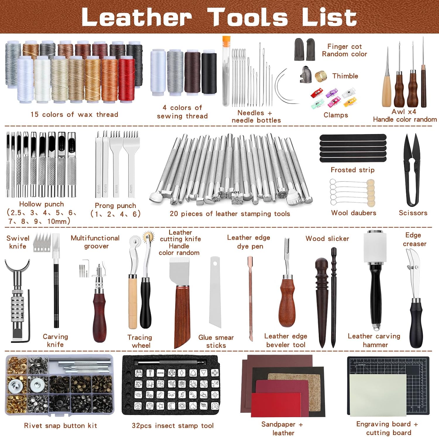가죽 공예 도구 세트, 가죽 가공 키트, 맞춤형 핸드백 - Leather Work 리뷰 및 가격