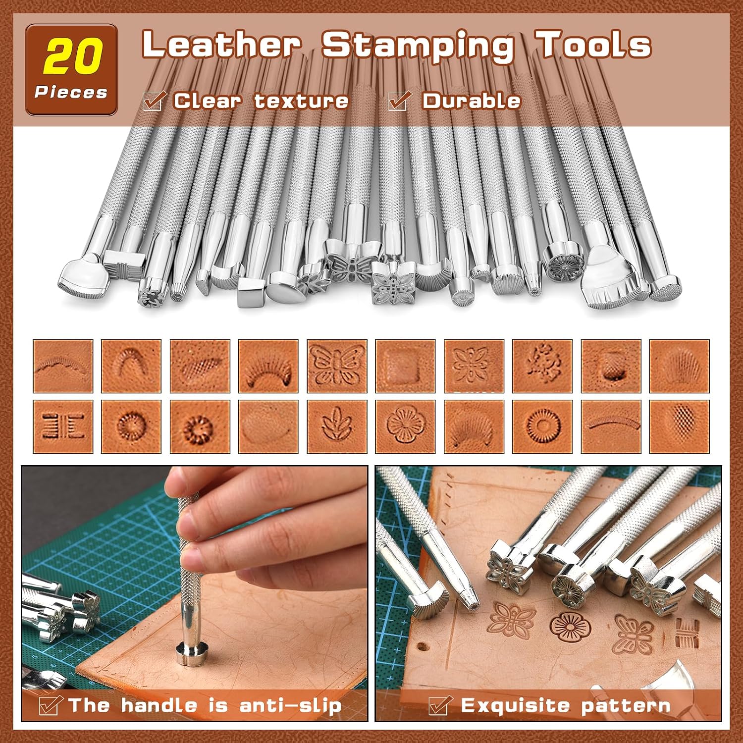가죽 공예 도구 세트, 맞춤형 보관 가방 포함, 조각, - Leatherwork Essentials 리뷰 및 가격